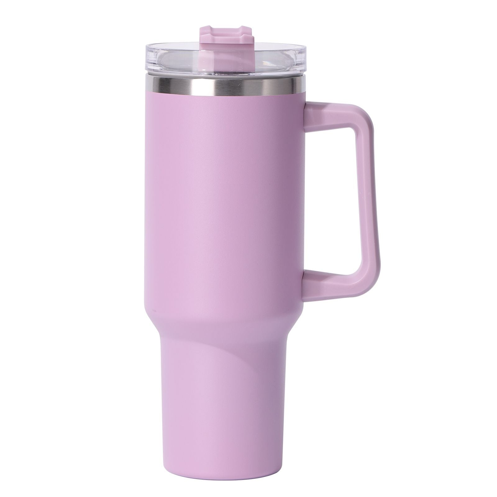 40oz large capacity tumbler, With Handle And Straw Lid, Insulated Reusable Stainless Steel Water Bottles Travel Mug Coffee Cup car cup water cup For Men Women Outdoor Camping Driving, gift - Discount Msrp 