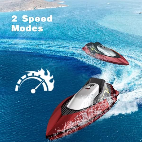 4DRC S5 RC Boat for Pools and Lakes, 2.4 GHz 20+ MPH Racing Boats, Rechargeable Battery,Low Battery Alarm,Gifts for Boys Girls,Logistics is randomly sent by UPS/USPS/FEDEX. - Discount Msrp 