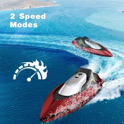 4DRC S5 RC Boat for Pools and Lakes, 2.4 GHz 20+ MPH Racing Boats, Rechargeable Battery,Low Battery Alarm,Gifts for Boys Girls,Logistics is randomly sent by UPS/USPS/FEDEX. - Discount Msrp 