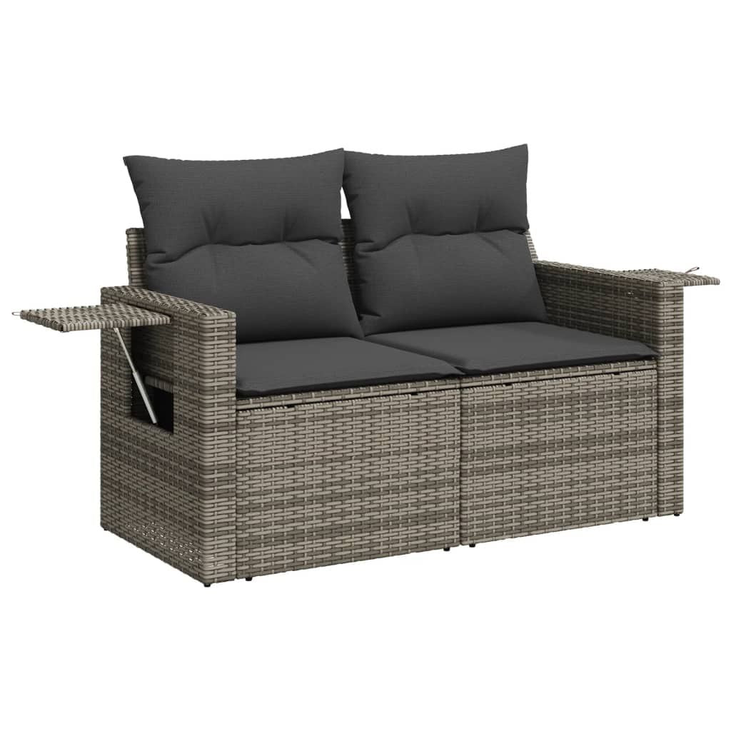 Garden Sofa Set Grey PE rattan 10 Piece Modular Garden Sofa Set - Discount Msrp 