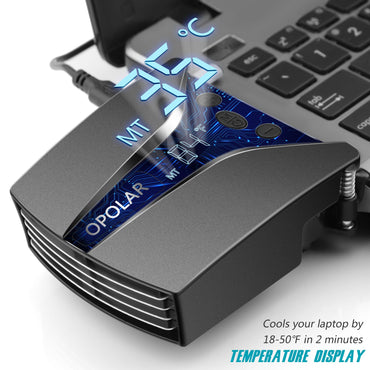 Laptop Fan Cooler with Temperature Display; Rapid Cooling; Auto-Temp Detection; 13 Wind Speed(2600-5000RPM); Perfect for Gaming Laptop; Nintendo Switch - Discount Msrp 