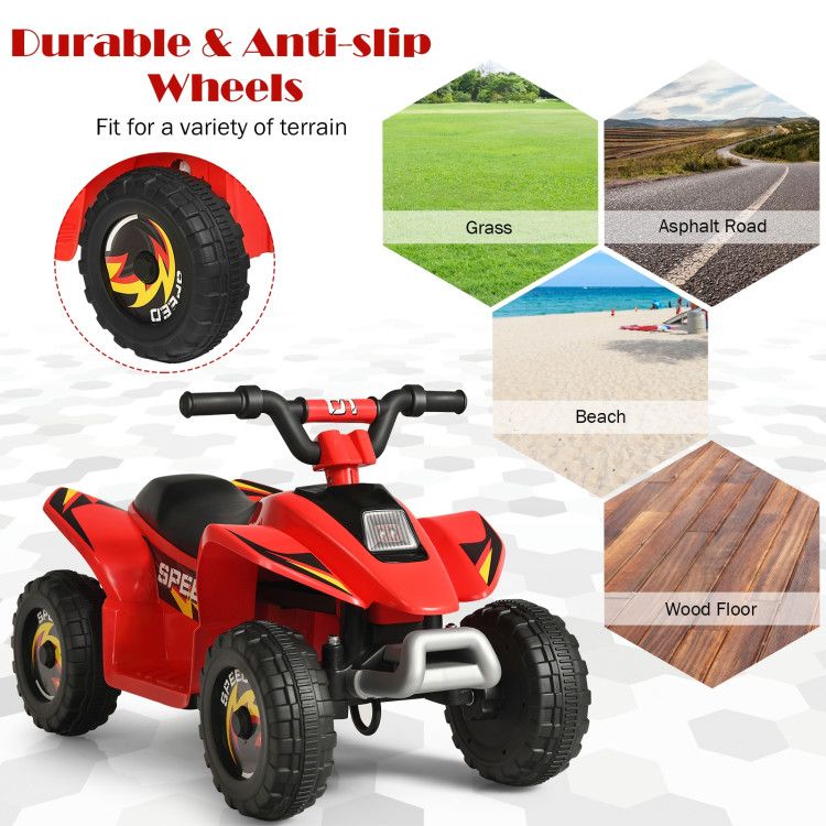 6V Kids Electric ATV 4 Wheels Ride-On Toy - Discount Msrp 