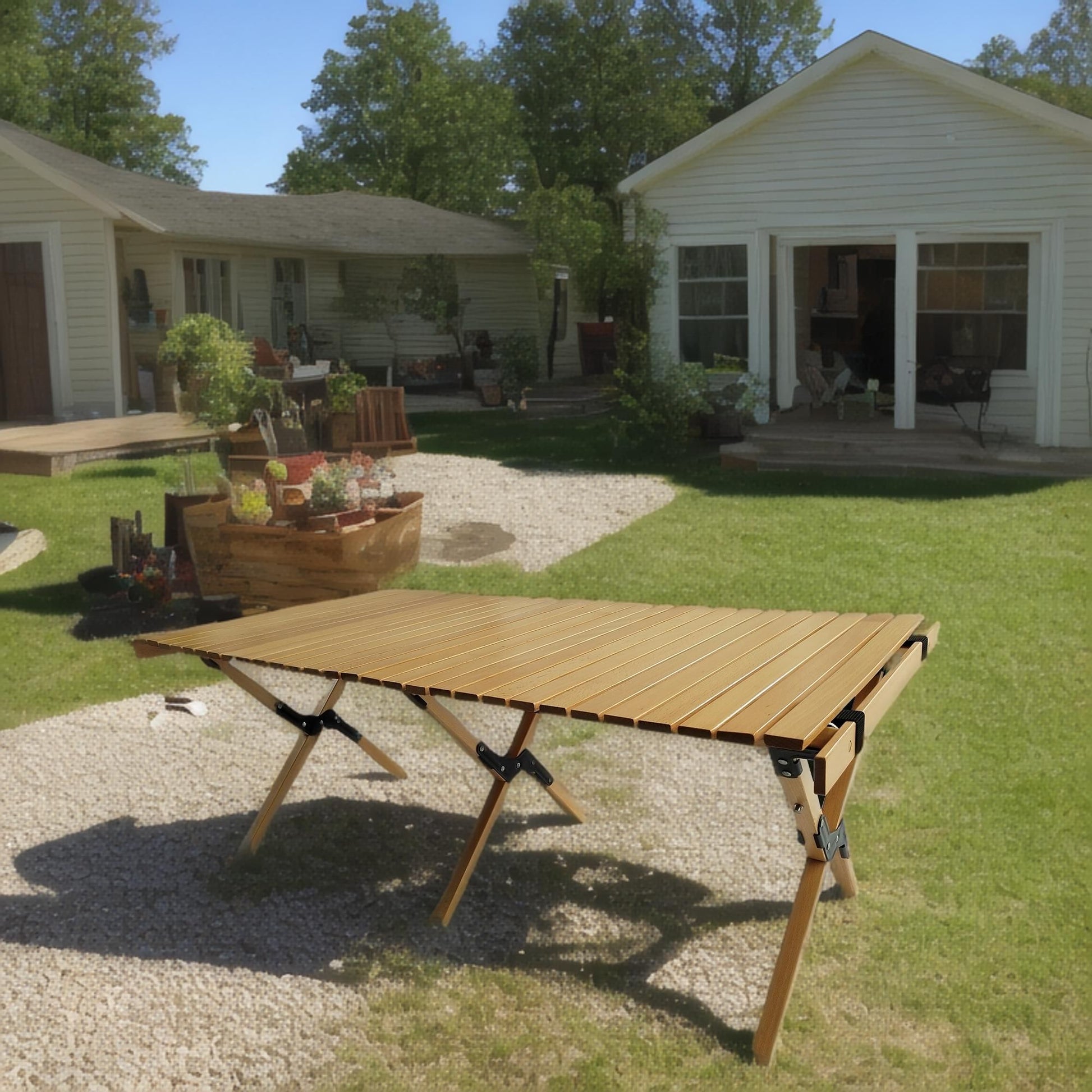 Multi-Function Foldable and Portable , Indoor and outdoor universal ,Natural - Discount Msrp 