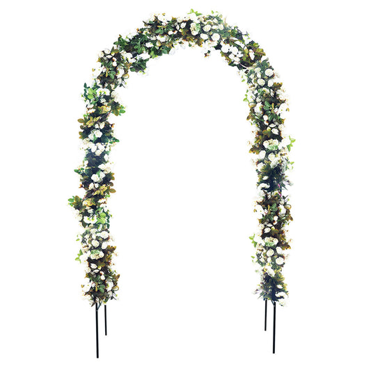78"H x 45"W Metal Garden Arch Trellis; Adjustable Arbor Trellis for Garden Climbing Plants Support or Wedding Decor - Discount Msrp 
