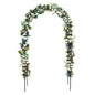 78"H x 45"W Metal Garden Arch Trellis; Adjustable Arbor Trellis for Garden Climbing Plants Support or Wedding Decor - Discount Msrp 