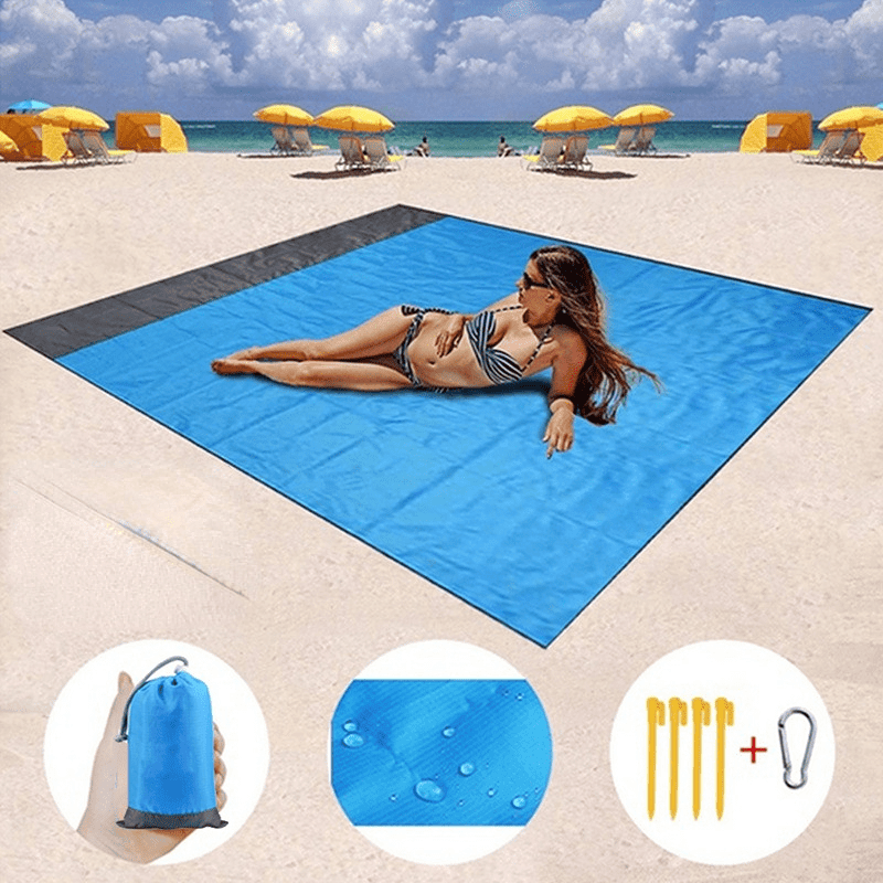 1pc Outdoor Camping Picnic Mat; Oxford Cloth Portable Mat; Folding Waterproof Moisture-proof Mat For Beach - Discount Msrp 