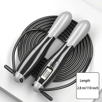 1pc Gym Fitness Smart Jump Rope With LCD Screen Counting Speed Skipping 2.8 M / 9.18ft - Discount Msrp 