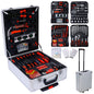 899pcs Home Repair Tool Set Kit for Men, Toolbox Storage Case with 4 Drawers, General Household Tool Kit with Rolling Tool Box, Tool Set Kit for Maintenance, Garden, Homeowner, Handyman ,silver case - Discount Msrp 