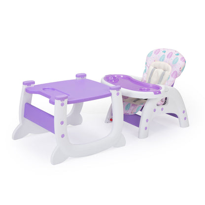 Multipurpose Adjustable Highchair,Children's dining chair for Baby Toddler Dinning Table with Feeding Tray and 5-Point Safety Buckle XH - Discount Msrp 
