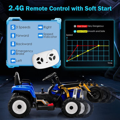 12V Kids Ride on Road Roller with 2.4G Remote Control - Discount Msrp 