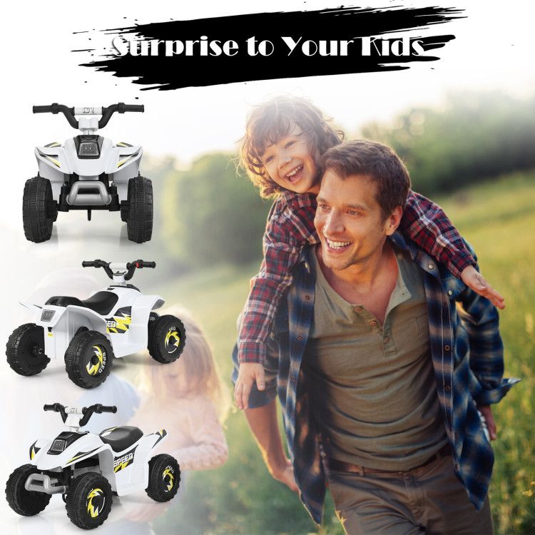 6V Kids Electric ATV 4 Wheels Ride-On Toy - Discount Msrp 