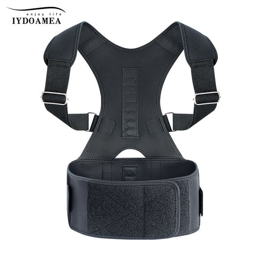 Unisex Back Brace Posture Corrector; Magnetic Lumbar Back Support Belt For Back Pain Relief (Order A Size Up) - Discount Msrp 