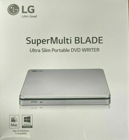 LG Super Multi Blade Ultra Slim Portable DVD Writer AP70NS50; 8x Portable DVD Rewriter with M-DISC™ - Discount Msrp 