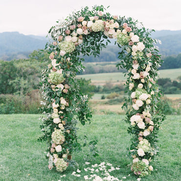 78"H x 45"W Metal Garden Arch Trellis; Adjustable Arbor Trellis for Garden Climbing Plants Support or Wedding Decor - Discount Msrp 