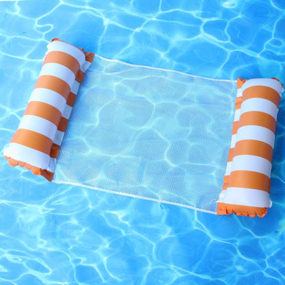 2pcs Swimming Water Pool Floats Hammock; Adults for Size Water Hammock Lounger; Multi-Purpose 4-in-1 Swimming Water Floating Rafts - Discount Msrp 
