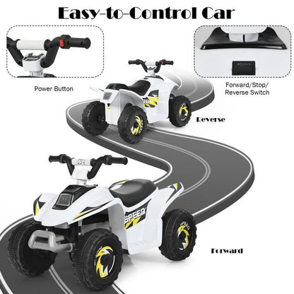 6V Kids Electric ATV 4 Wheels Ride-On Toy - Discount Msrp 