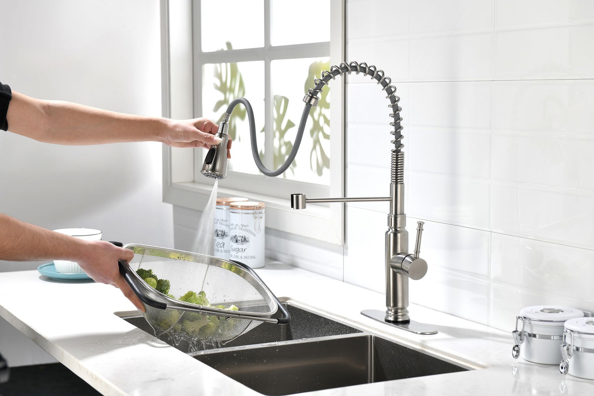 Touch Kitchen Faucet with Pull Down Sprayer - Discount Msrp 