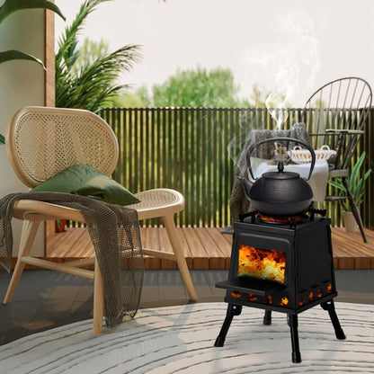 27*27*34cm wood camping stove - Discount Msrp 