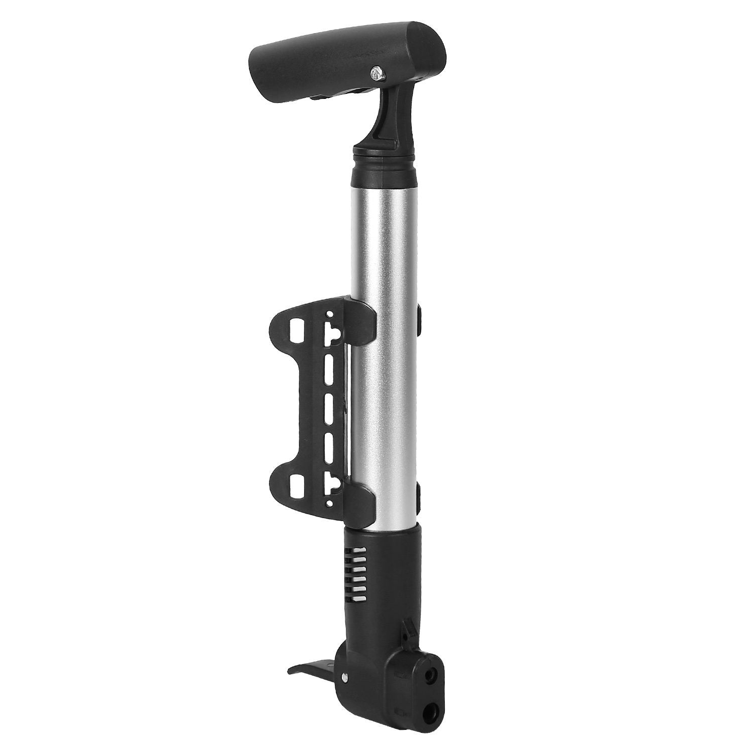Mini Bike Pump Portable Bicycle Tire Inflator Ball Air Pump w/ Mount Frame For Mountain Road Bike Presta Schrader - Discount Msrp 