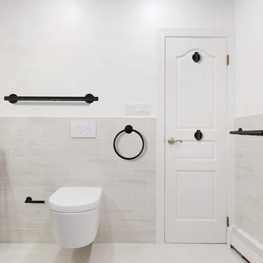 6 Piece Stainless Steel Bathroom Towel Rack Set Wall Mount RT - Discount Msrp 