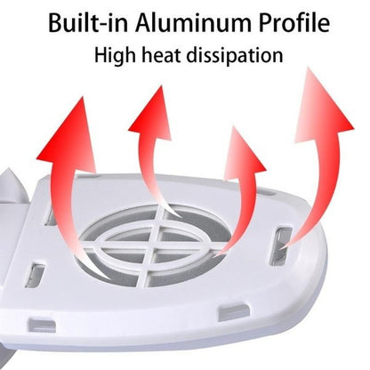 1pc E27 LED Bulb Fan Blade Timing Lamp AC85-265V 28W Foldable Led Light Bulb Ceiling Light For Home - Discount Msrp 