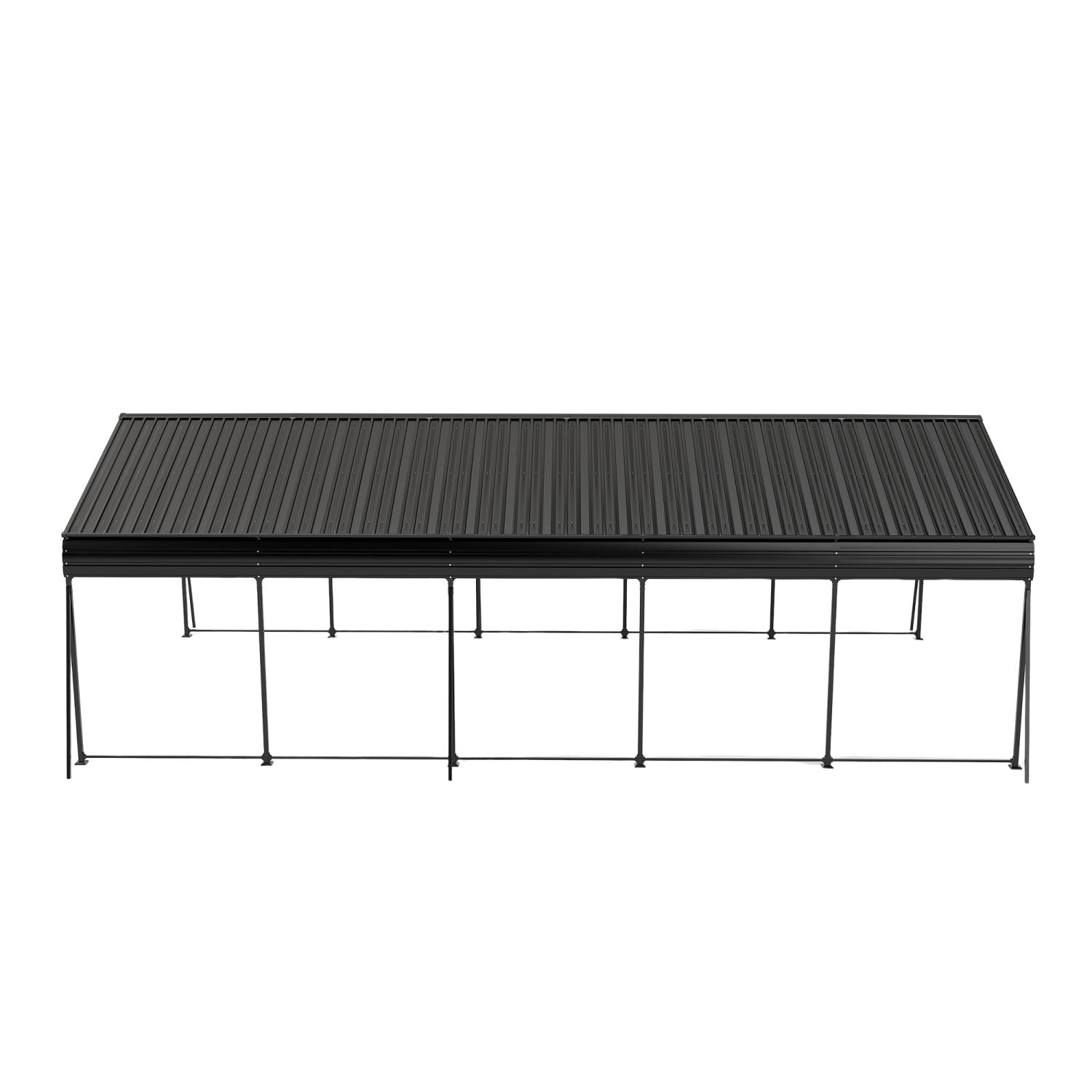 Campcraft 13 x 26.5 ft carport, 0.25mm thick, with protective film to prevent scratching, 2 pairs of adhesive gloves, 3 hooks, 12 expansion screws, 6 fixed iron pieces - Discount Msrp 