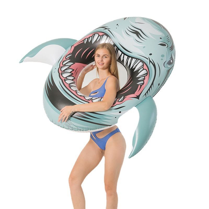 PVC inflatable with net floating row lounger whale ride strawberry modeling swimming ring - Discount Msrp 