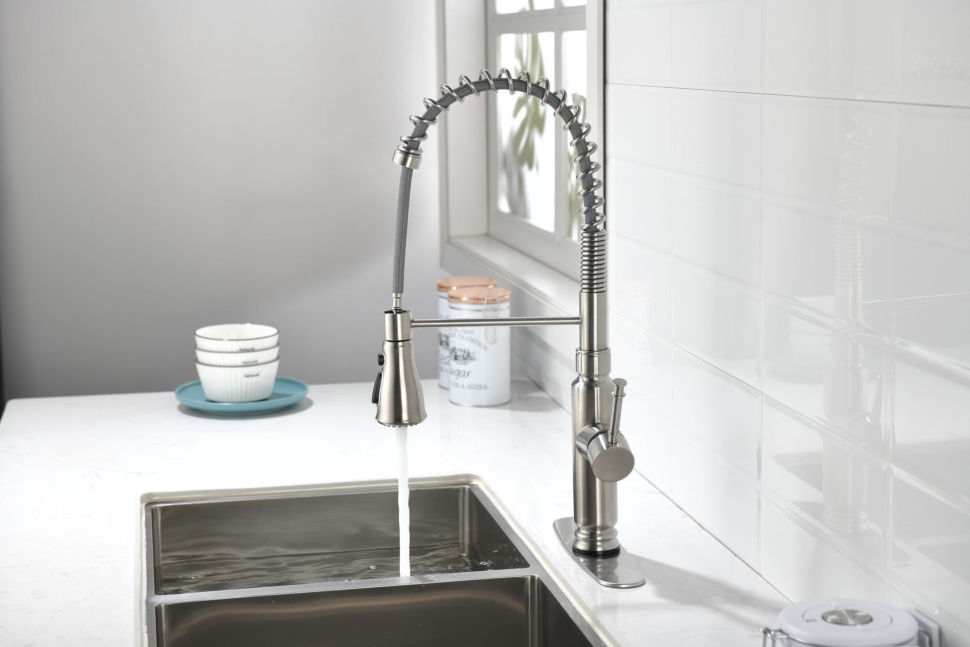 Touch Kitchen Faucet with Pull Down Sprayer - Discount Msrp 