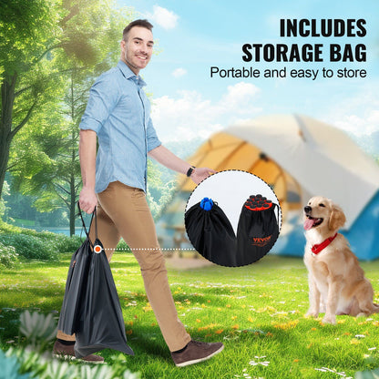 VEVOR Dog Agility Hurdle Cone Set 6 PCS Kit-12 xCones 6 xAgility Rods with Bag - Discount Msrp 