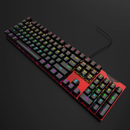 Wired Mechanical KeyboardGaming KeyboardMechanical KeyboardLuminous BacklightPlug and PlayGreen Axis Mechanical Keyboard - Discount Msrp 