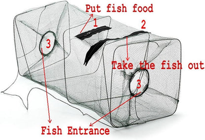 Foldable Fishing Net Trap and Fish Minnow Trap - Discount Msrp 