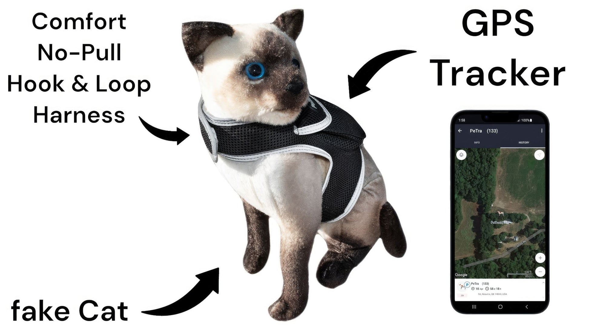 Pet Realtime Surveillance w/ Pet Tracker GPS Tracking Chip for Dogs + App Size:M - Discount Msrp 