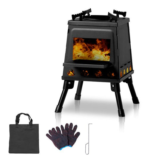 27*27*34cm wood camping stove - Discount Msrp 