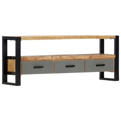 TV Stand 51.2"x11.8"x19.7" Solid Wood Mango - Discount Msrp 