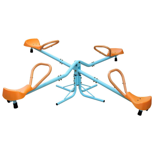 Outdoor Kids Spinning Seesaw Sit and Spin Teeter Totter Outdoor Playground Equipment Swivel Teeter Totter for Backyard - Discount Msrp 