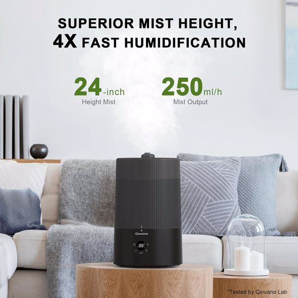 4L Top Fill Ultrasonic Cool Mist Humidifiers for Bedroom, with Oil Diffuser and Nightlight, for Baby Nursery & Plants, for Large Room, Lasts Up to 50 Hours, Auto Shut-Off - Discount Msrp 