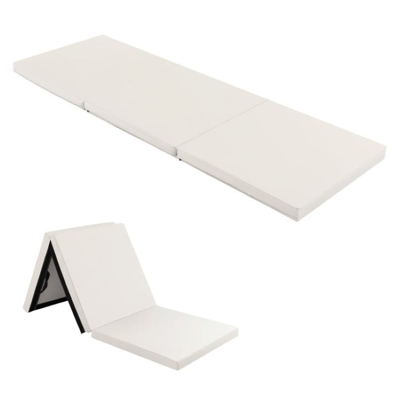 Portable Tri-Fold Gym Mat with Handles for Yoga - Discount Msrp 