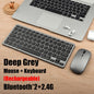 Bluetooth 5.0 &amp; 2.4G Wireless Keyboard and Mouse Combo Mini Multimedia Keyboard Mouse Set For Laptop PC TV iPad Macbook Android - Discount Msrp 