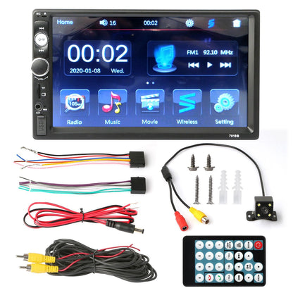 7 Inches Universal Wireless Car MP5 Player 1080P Video Player Stereo Audio FM Radio - Discount Msrp 