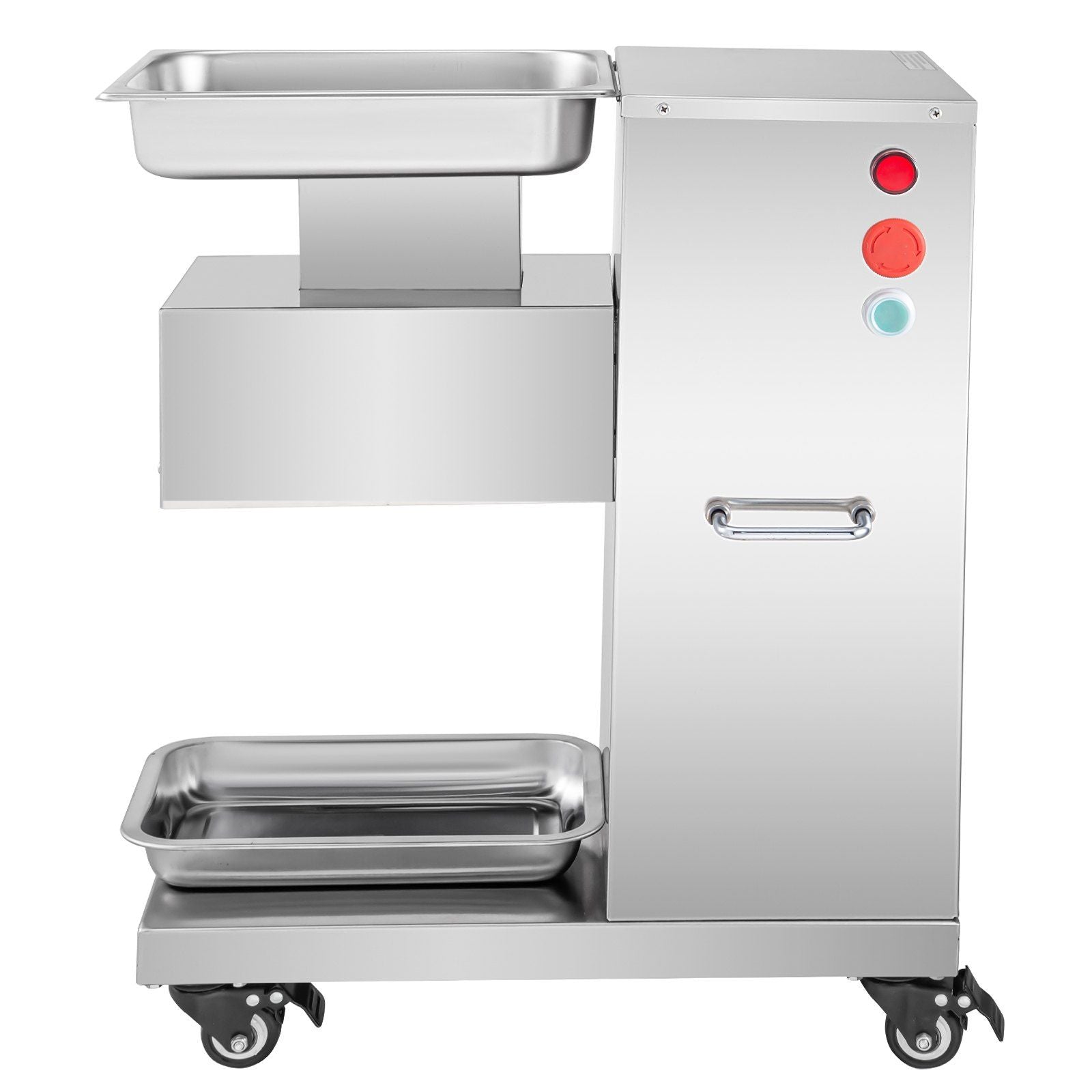 VEVOR 110V Commercial Meat Cutter Machine 1100LB/H Electric Meat Cutting Machine 750W Commercial Meat Slicer 3mm Blade Restaurant Food Slicer Stainless Steel For Kitchen Restaurant Supermarket - Discount Msrp 