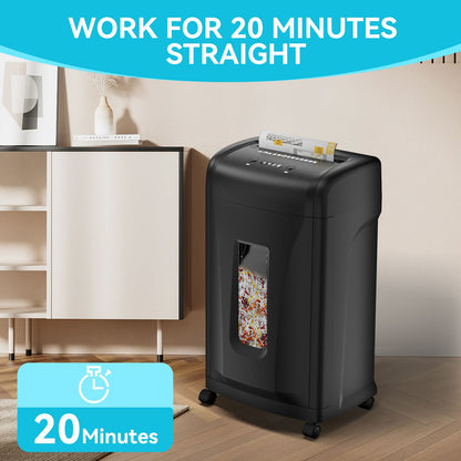 Large Commercial Heavy Duty 22-Sheet High Security Paper Shredder with 9.24 Gallons Pullout Waste Bin - Discount Msrp 