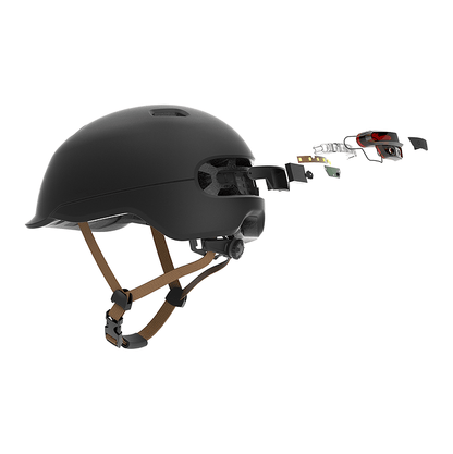 Cycling sports protection helmet. (Light sensing mode, phone answering, GPS navigation, brake warning lights, MP3 + light endurance of 6h, 2X1W stereo voice control - Discount Msrp 