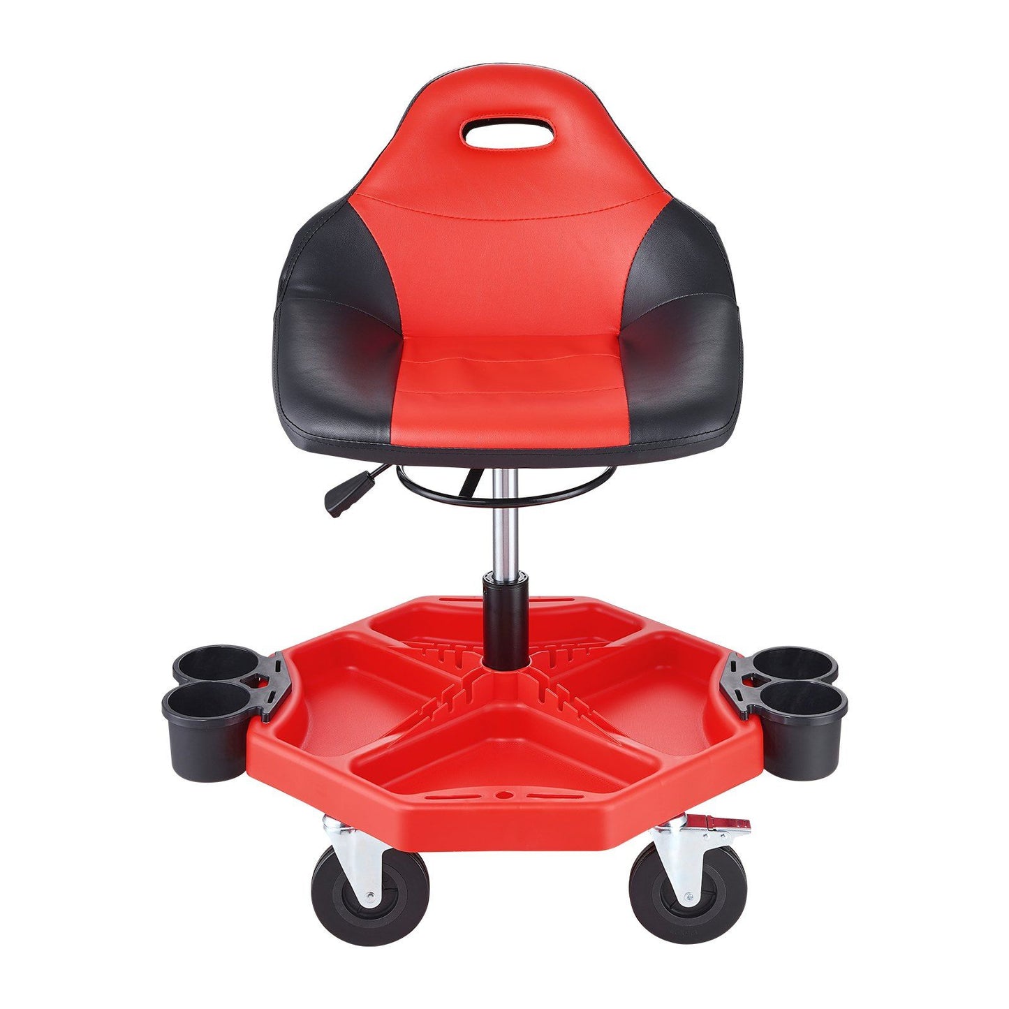 VEVOR Rolling Garage Stool 300LBS Adjustable Mechanic Work Shop Seat w/Casters - Discount Msrp 