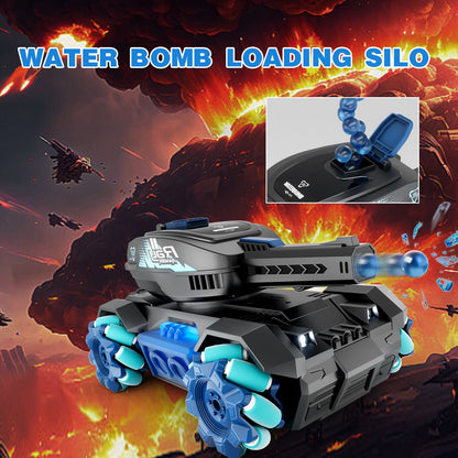 4DRC Y1 RC Crawler Scale Water Bullet Shooting Remote Control Cars,Kids 4WD Battle Stunt Car,All Terrain RC Truck with 360°Rotating,Toy Gift for Boys Girls Kids,Blue - Discount Msrp 