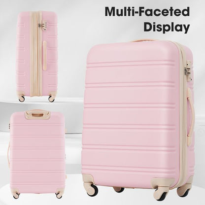 Hardshell Luggage Sets 4 pcs + Bag Spinner Suitcase with TSA Lock Lightweight-16"+20"+24"+28" Luggages - Discount Msrp 