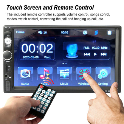 7 Inches Universal Wireless Car MP5 Player 1080P Video Player Stereo Audio FM Radio - Discount Msrp 