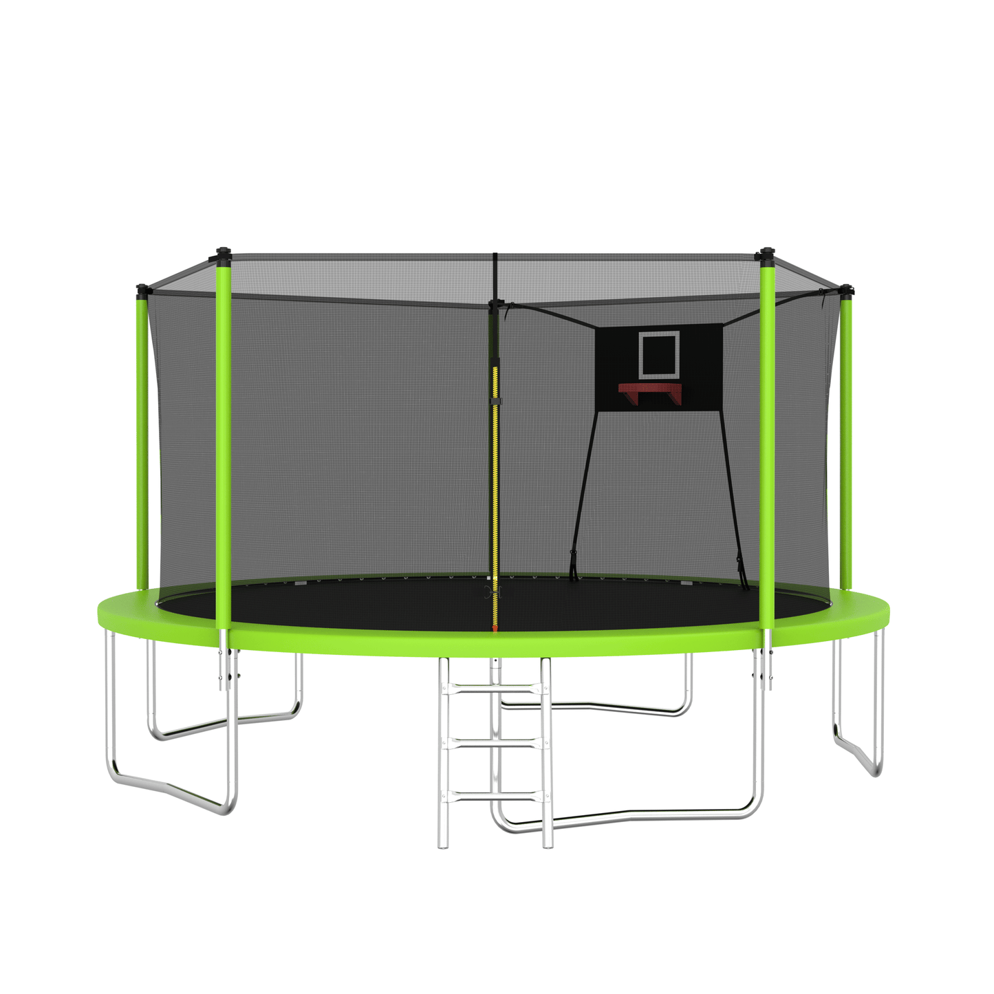 14FT Trampoline ,Sports Fitness Trampolines with Enclosure Net, Recreational Trampolines for Outdoor Indoor - Discount Msrp 