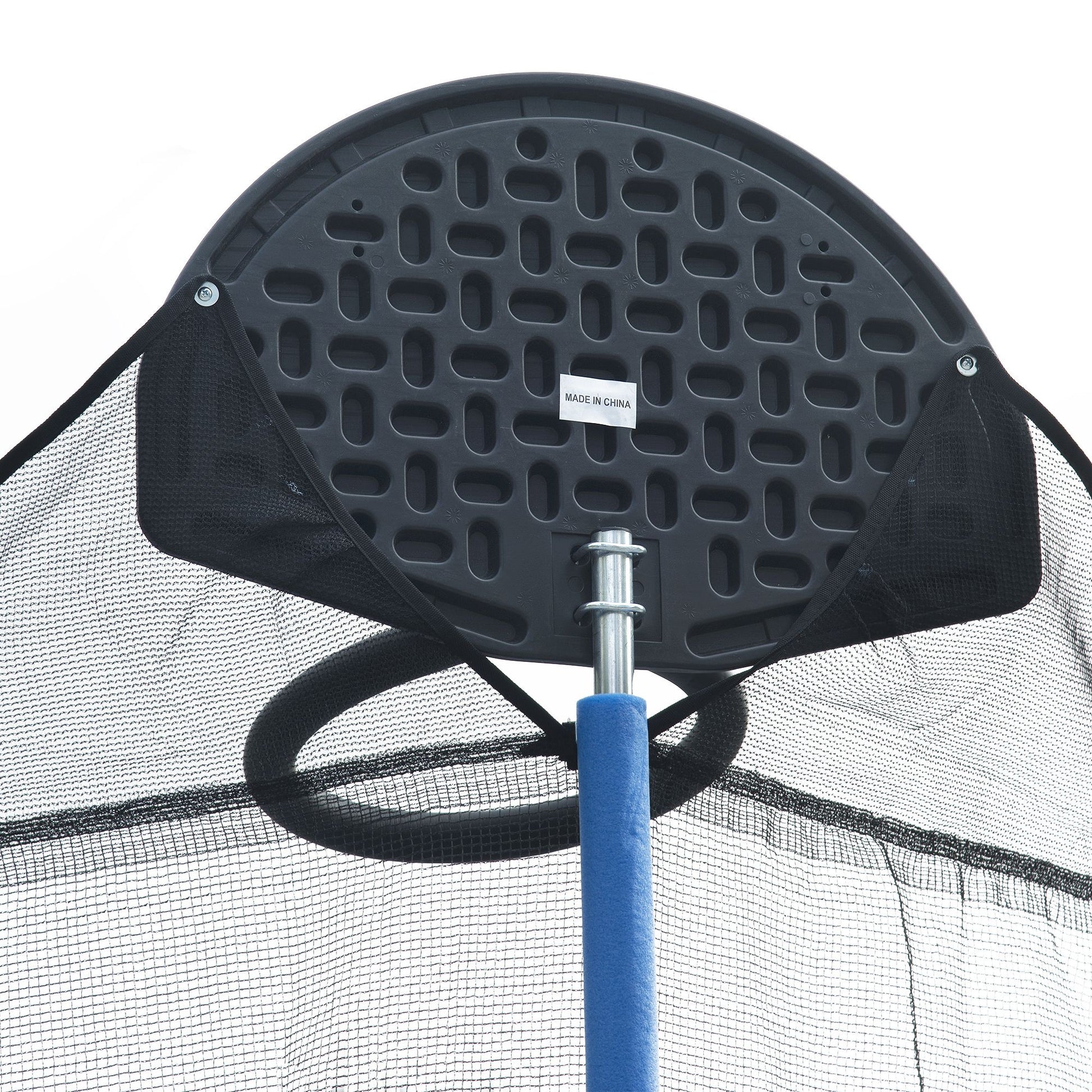 14FT Trampoline for Adults & Kids with Basketball Hoop, Outdoor Trampolines w/Ladder and Safety Enclosure Net for Kids and Adults - Discount Msrp 
