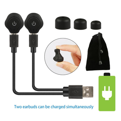True Wireless Earbuds CSR V4.2 In-ear Stereo Headsets IP44 Waterproof Apt-X TWS Headphones Noise Cancelling - Discount Msrp 