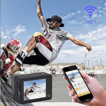 4K Action Pro Waterproof All Digital UHD WiFi Camera + RF Remote And Accessories - Discount Msrp 